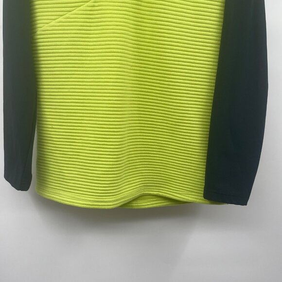 Druids Men's Pullover Hoodie Textured Neon/Navy 1/4 Zip Size Medium - Picture 3 of 9